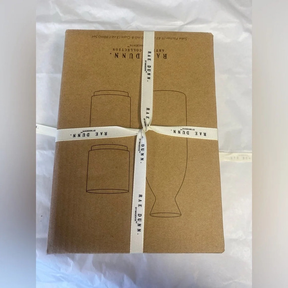 5/$20 Rae & Dunn Sake & Sip Pitcher and 2 Cups Set White Japan Hibachi Aesthetic - Picture 6 of 7